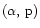 $(\alpha,\,{\rm p})$