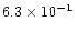$6.3\times10^{-1}$