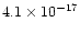 $4.1\times10^{-17}$