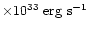 $\times10^{33}~{\rm erg ~s}^{-1}$