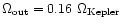 $\Omega_{\rm out}=
0.16~\Omega_{\rm Kepler}$