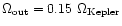$\Omega_{\rm out}=
0.15~\Omega_{\rm Kepler}$