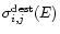 $\sigma_{i,j}^{{\rm dest}}(E)$