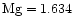 $\rm Mg=1.634$