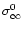 $\sigma_{\infty}^{0}$