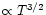 $\propto T^{3/2}$