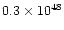 $0.3 \times 10^{48}$