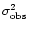 $\sigma_{\rm obs}^2$