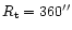 $R_{\rm t}=360''$