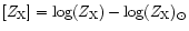 $[Z_{\rm X}] = \log (Z_{\rm X}) - \log (Z_{\rm X})_\odot$