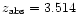 $z_{\rm abs} = 3.514$