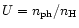 $U = n_{\rm ph}/n_{\rm H}$