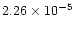 $2.26\times10^{-5}$