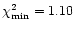 $\chi ^2_{\rm min} = 1.10$