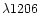 $\lambda1206$