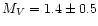 $M_{V} = 1.4 \pm 0.5$