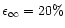 $\epsilon_\infty = 20\%$