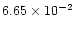 $ 6.65 \times 10^{-2}$