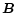 $\mbox{\boldmath$B$ }$