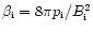 $\beta _{\rm i}=8\pi p_{\rm i}/B_{\rm i}^2$