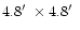 $4.8 \hbox{$^\prime$ }\times4.8\hbox{$^\prime$ }$