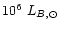 $10^6~L_{B,\odot}$