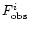$F_{\rm obs}^i$
