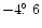 $-4\hbox{$.\!\!^\circ$ }6$