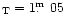 $_{\rm T} = 1\hbox{$.\!\!^{\rm m}$ }05$