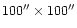 $100''\times100''$