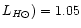 $L_{H\odot})= 1.05$