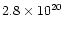 $2.8\times 10^{20}$