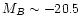 $M_B \sim {-}20.5$
