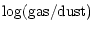 $\displaystyle \log({\rm gas/dust})$
