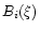 $B_i(\xi)$