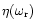 $\eta(\omega_{\rm r})$