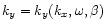 $k_y=k_y(k_x,\omega,\beta)$
