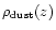 $\rho_{\rm dust}(z)$