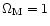 $\Omega _{\rm M}=1$