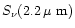 $S_{\nu}(2.2\,\mbox{$\mu$ m})$