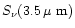 $S_{\nu}(3.5\,\mbox{$\mu$ m})$