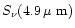 $S_{\nu}(4.9\,\mbox{$\mu$ m})$