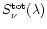 $S_{\nu}^{\rm tot}(\lambda)$