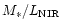 $M_{\ast}/L_{\rm NIR}$