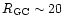 $R_{\rm GC}\sim 20$
