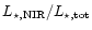 $L_{\rm\star,NIR}/L_{\rm\star,tot}$