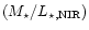 $(M_{\star}/L_{\rm\star,NIR})$