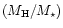 $(M_{\rm H}/M_{\star})$
