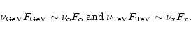 \begin{displaymath}\nu_{\rm GeV}F_{\rm GeV} \sim \nu_{\rm o}F_{\rm o} \;{\rm and}\;
\nu_{\rm TeV}F_{\rm TeV} \sim \nu_xF_x.
\end{displaymath}