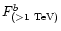 $F^b_{\rm (>1~TeV)}$